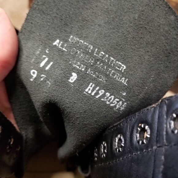 HH Brand flight boots black lace up men's 9 - Picture 5 of 8
